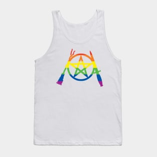 Rainbow Pride Pent, Besom, & Blade Tank Top